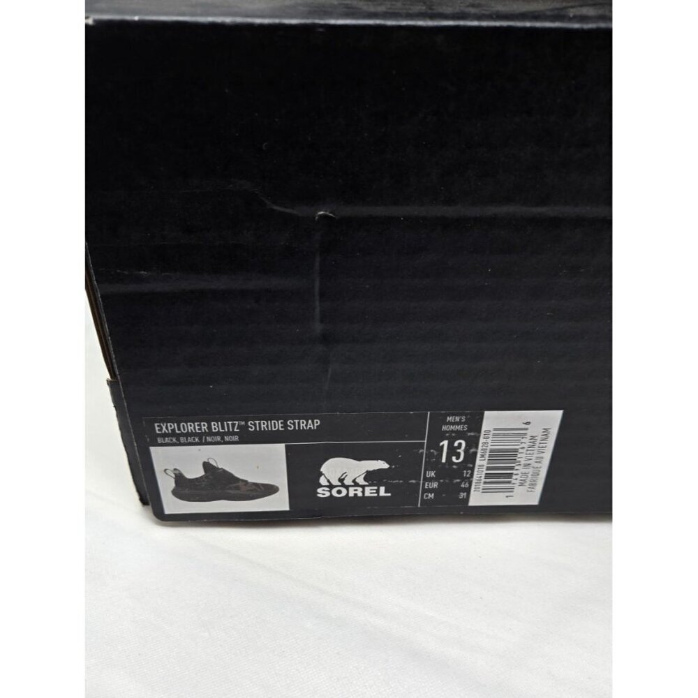 Sorel Sneakers Men's Black Explorer Blitz Stride Strap size 13 - Picture 5 of 9